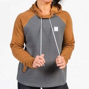 Flag nor fail quilted hoodie